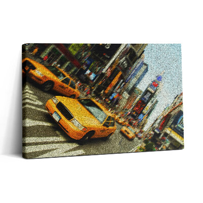 Tablou canvas 30x20 Taxiuri galbene în New York
