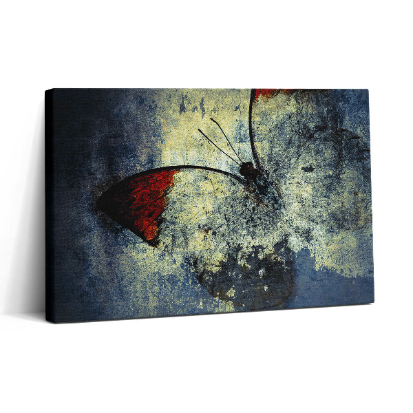 Tablou canvas 30x20 Fluture vintage