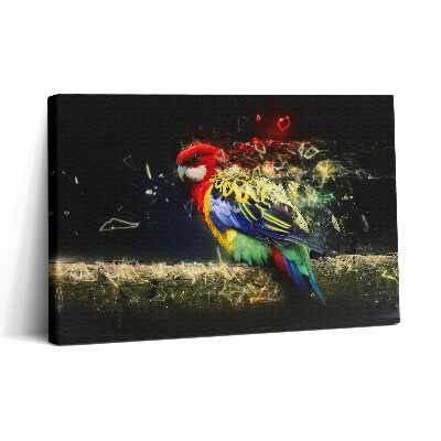 Tablou canvas 30x20 Abstracție de papagal