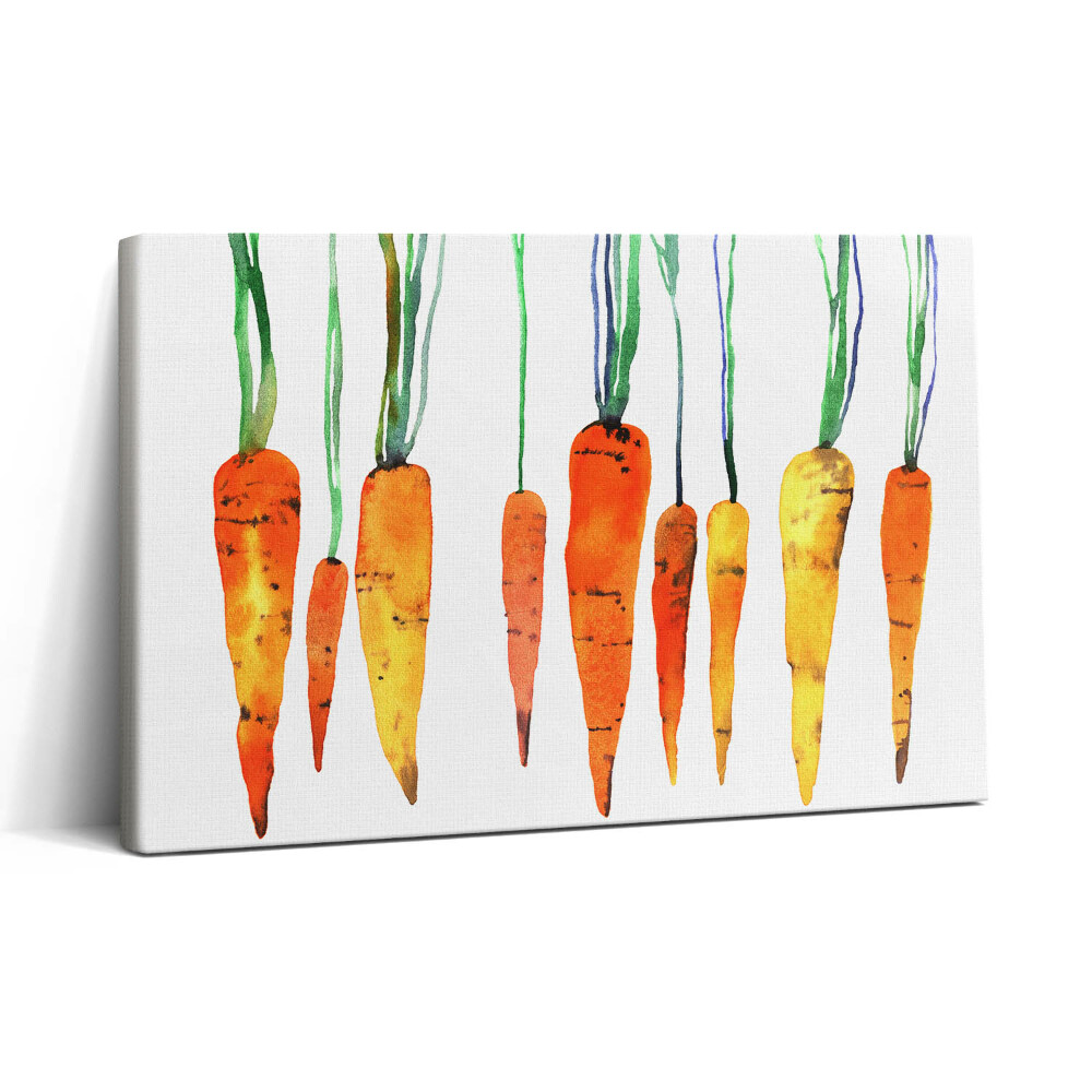 Tablou canvas 30x20 Ilustrație în acuarelă a morcovului