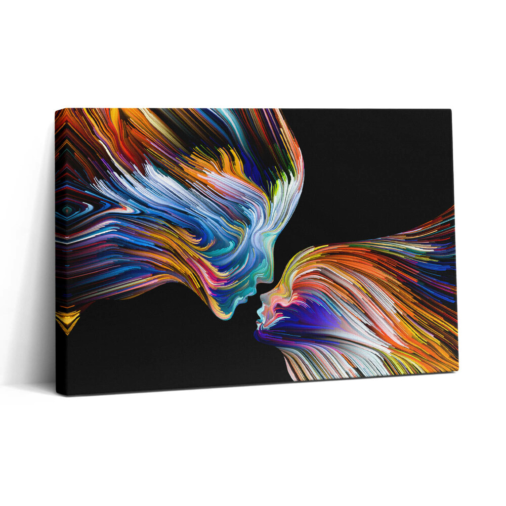 Tablou canvas 30x20 Fețe umane abstracte colorate