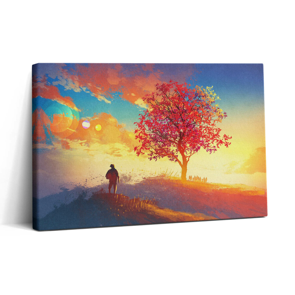 Tablou canvas 30x20 Peisaj romantic al omului