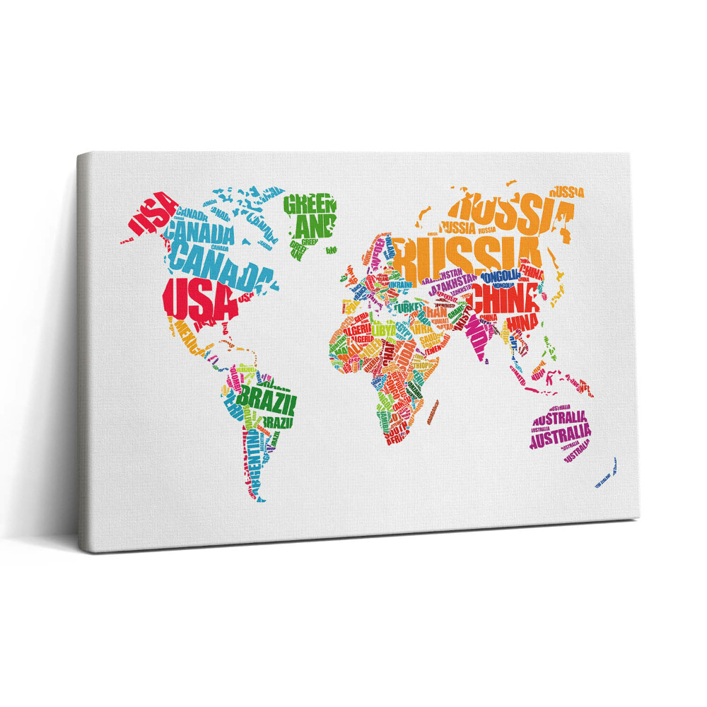 Tablou canvas 30x20 Harta lumii