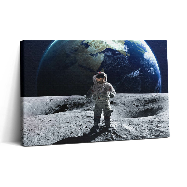 Tablou canvas 30x20 Astronautul pe Lună