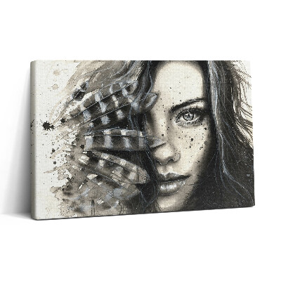 Tablou canvas 30x20 Portret pictat