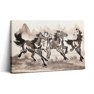 Tablou canvas 30x20 Cai galopând