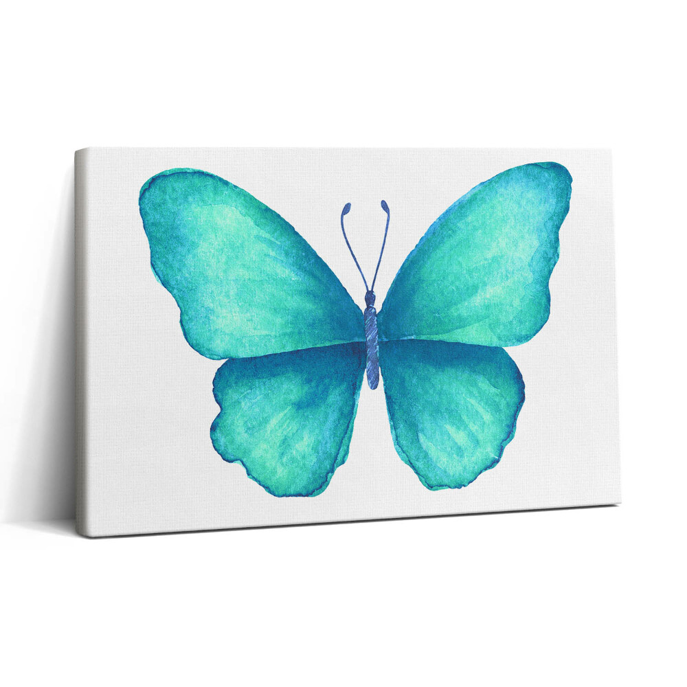 Tablou canvas 30x20 Fluture de vară turcoaz