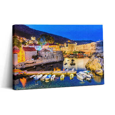Tablou canvas 30x20 Golful Orașului Vechi noaptea