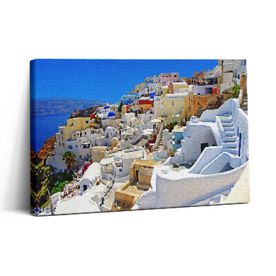 Tablou canvas 30x20 Grecia Santorini