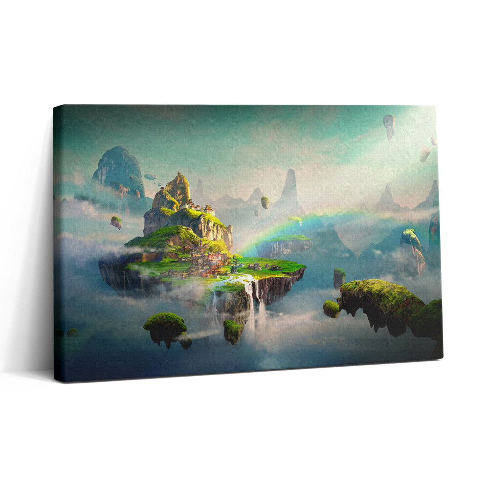 Tablou canvas 30x20 Lumea fantastică și insulele zburătoare