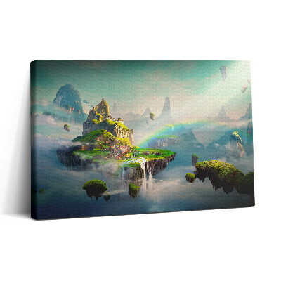 Tablou canvas 30x20 Lumea fantastică și insulele zburătoare