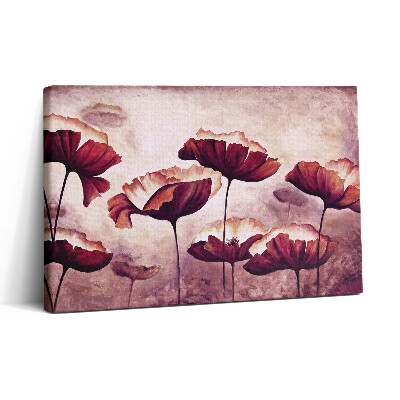 Tablou canvas 30x20 Flori de mac înflorite