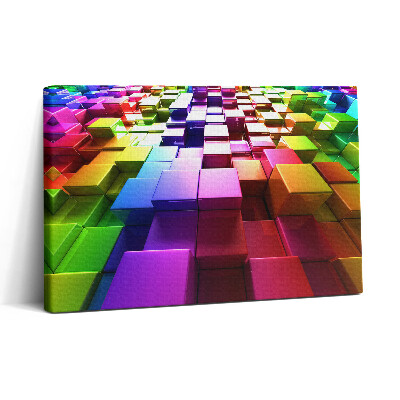 Tablou canvas 30x20 Cuburi colorate