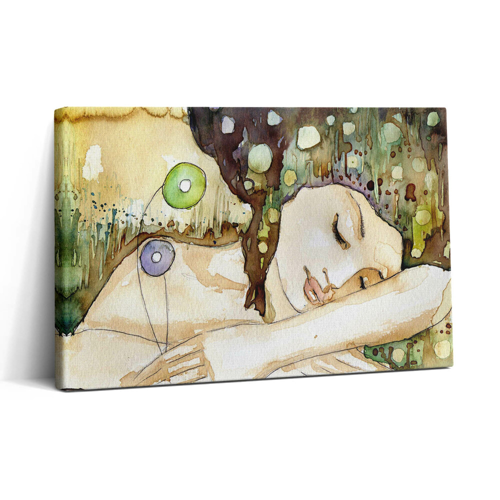 Tablou canvas 30x20 Pictură în acuarelă a unei fete frumoase