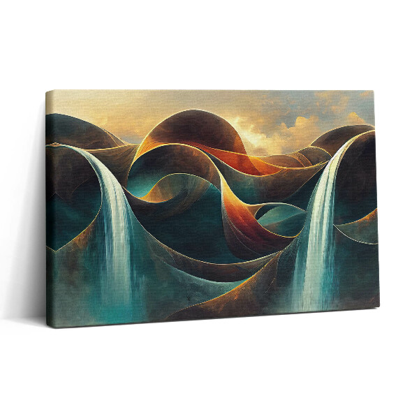 Tablou canvas 30x20 Cascadă curgătoare fundal