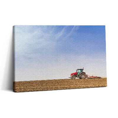 Tablou canvas 30x20 Fermier pe un tractor