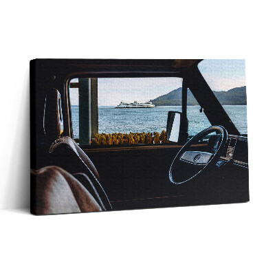 Tablou canvas 30x20 Vacanțe cu mașina și la mare