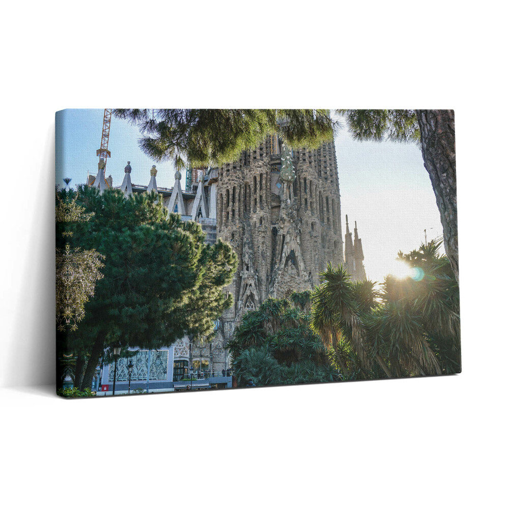 Tablou canvas 30x20 Parcul Sagrada Familia din Barcelona
