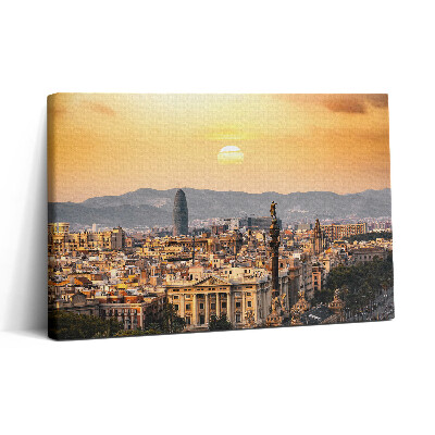 Tablou canvas 30x20 Peisajul Sagrada Familia din Barcelona