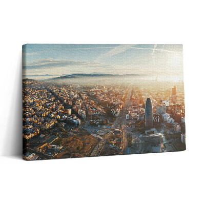 Tablou canvas 30x20 Panoramă a orașului Barcelona