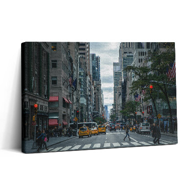 Tablou canvas 30x20 Taxi stradal din New York