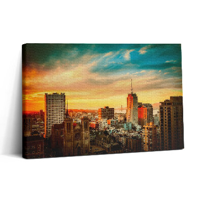 Tablou canvas 30x20 Vedere aeriană a orașului în zori