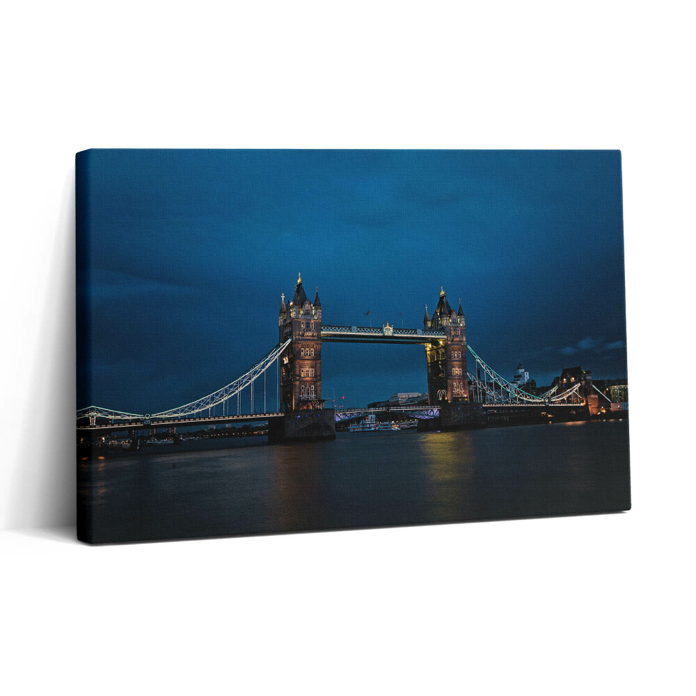 Tablou canvas 30x20 Tower Bridge în Londra noaptea
