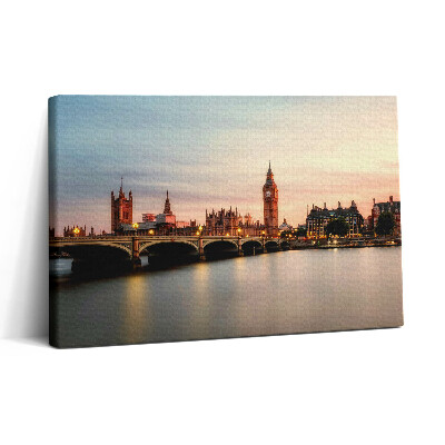 Tablou canvas 30x20 Panorama Big Ben din Londra