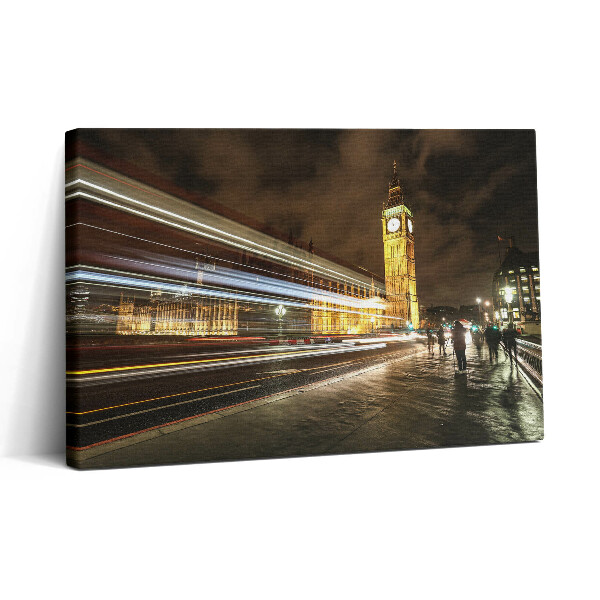 Tablou canvas 30x20 Big Ben noaptea Viteza luminii
