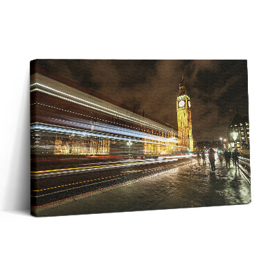 Tablou canvas 30x20 Big Ben noaptea Viteza luminii