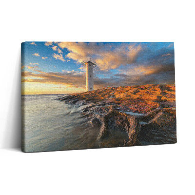 Tablou canvas 30x20 Un far pe Marea Baltică