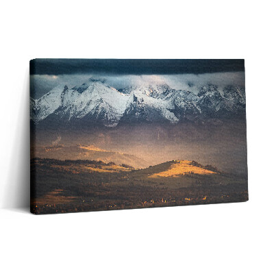 Tablou canvas 30x20 Munții Tatra în panorama de iarnă