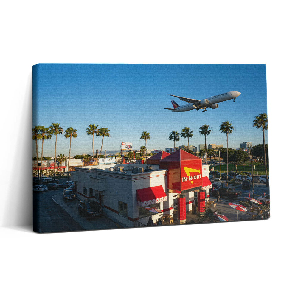 Tablou canvas 30x20 Un avion care decolează din Los Angeles