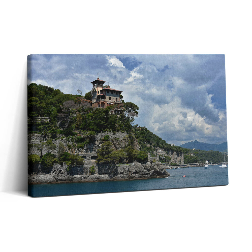Tablou canvas 30x20 Muntele stâncos din Portofino