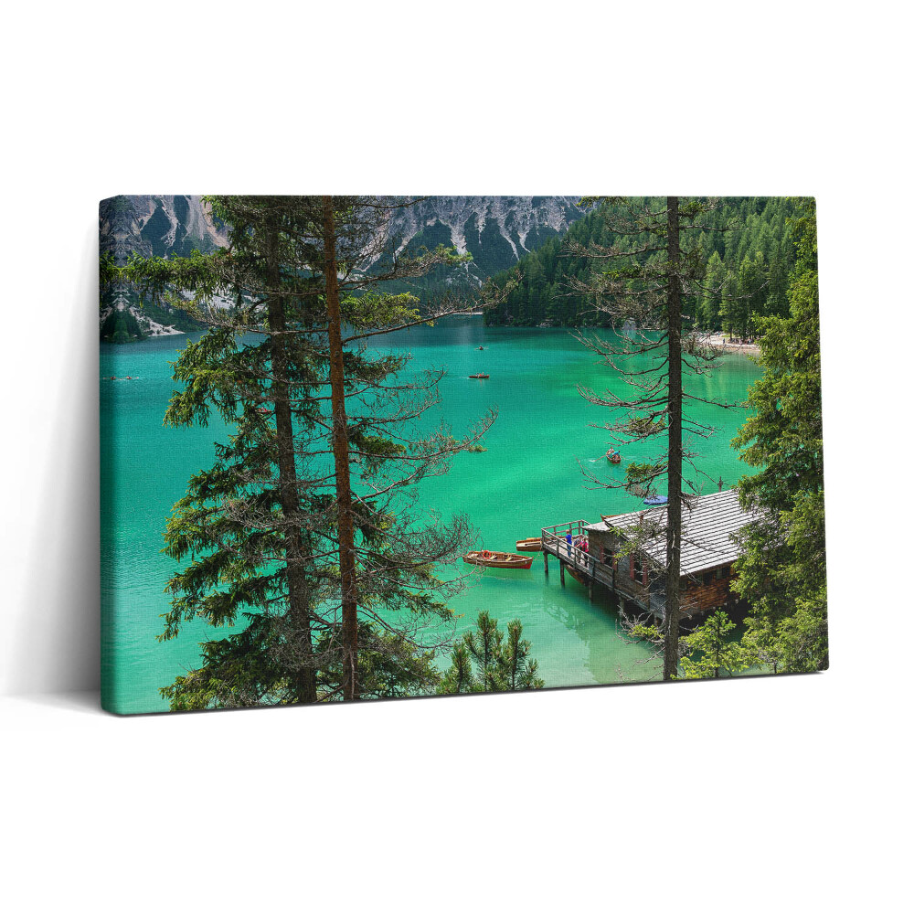 Tablou canvas 30x20 Caiac de lemn în apă