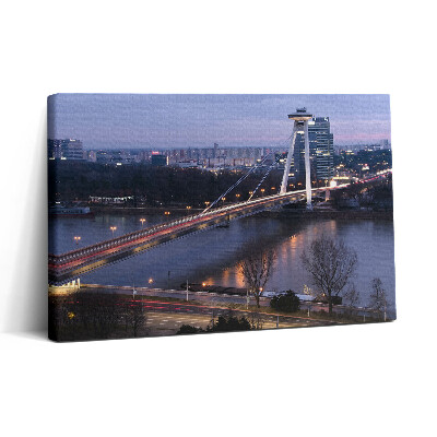 Tablou canvas 30x20 Podul OZN peste Dunăre din Bratislava