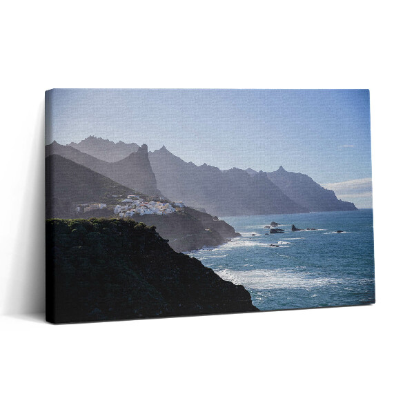 Tablou canvas 30x20 Vedere la munte lângă ocean