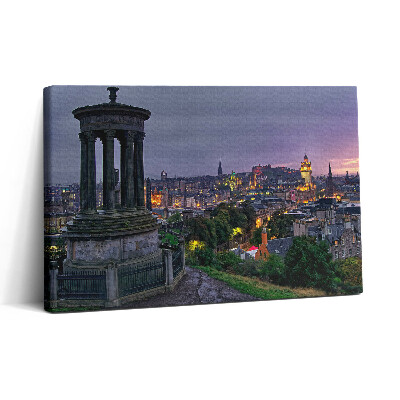 Tablou canvas 30x20 Vedere a orașului Edinburgh de pe Calton Hill