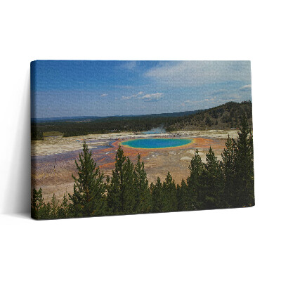 Tablou canvas 30x20 Izvoare termale în Parcul Național Yellowstone