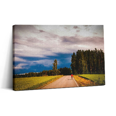 Tablou canvas 30x20 O pistă de biciclete bine întreținută