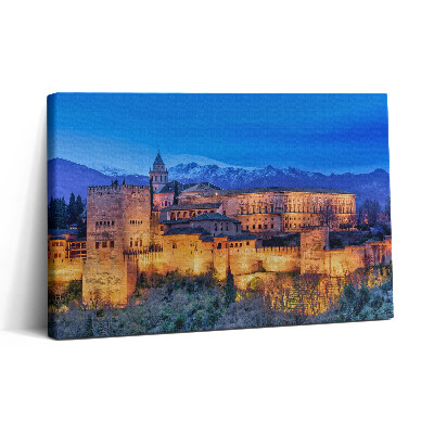 Tablou canvas 30x20 Zidurile Granadei Andaluziei