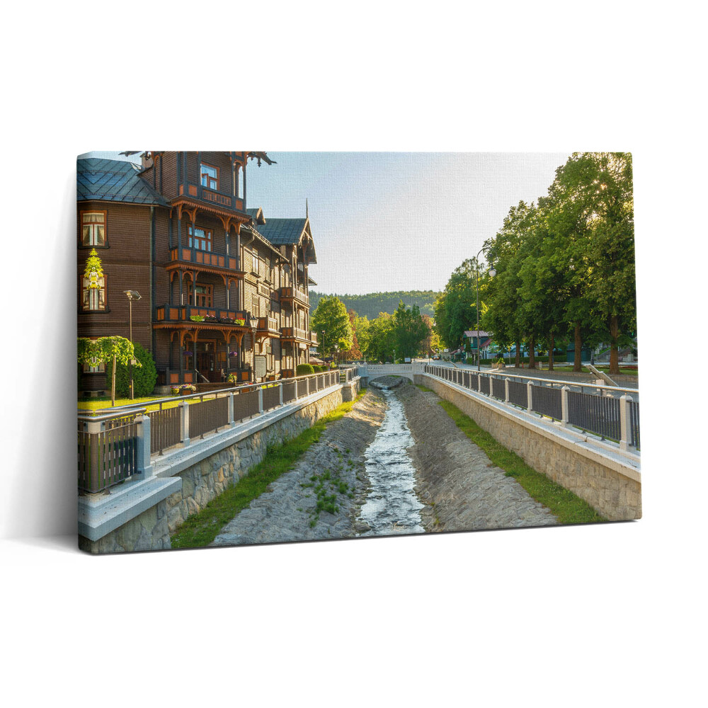 Tablou canvas 30x20 Krynica Zdrój în Munții Beskid