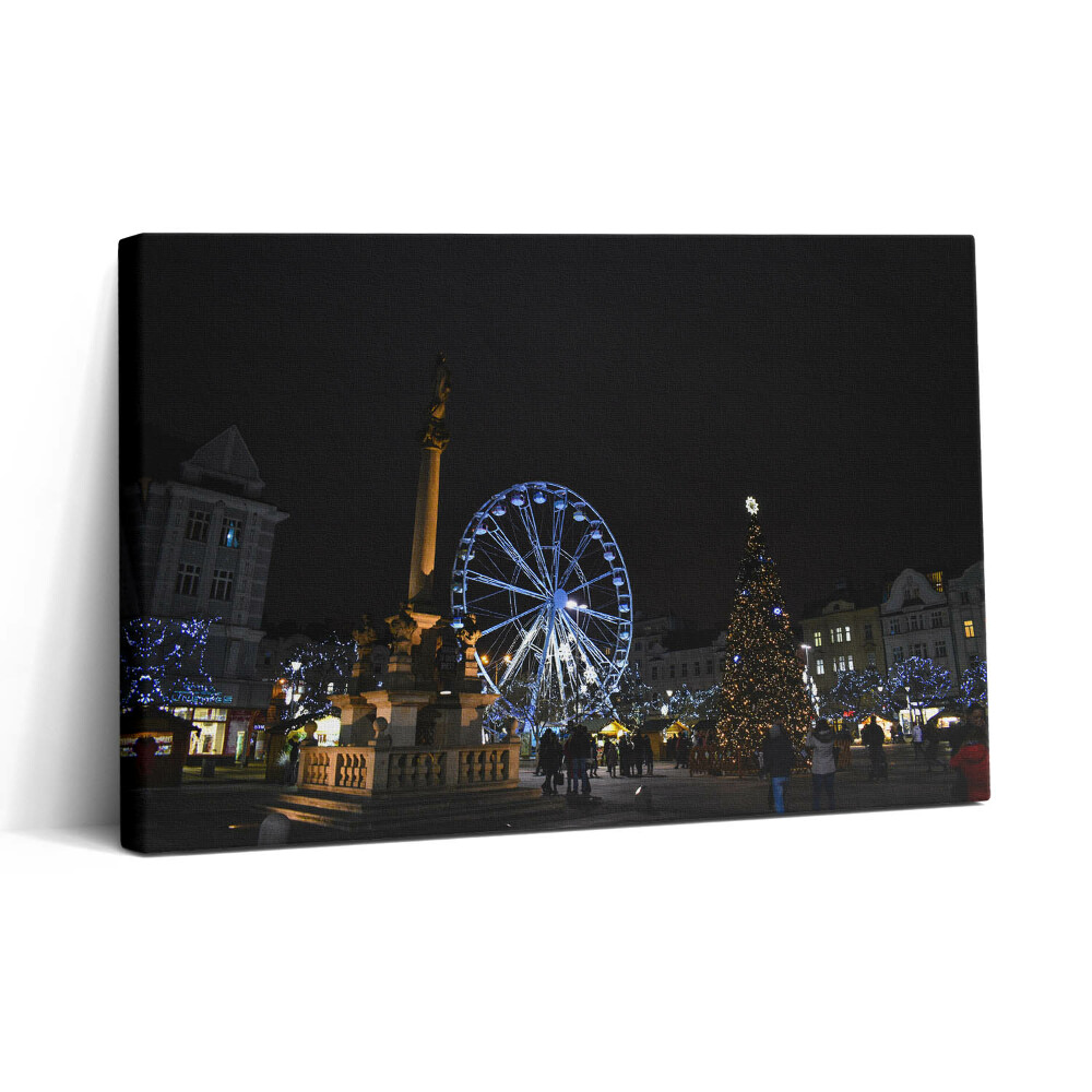 Tablou canvas 30x20 Târgul de Crăciun din Ostrava