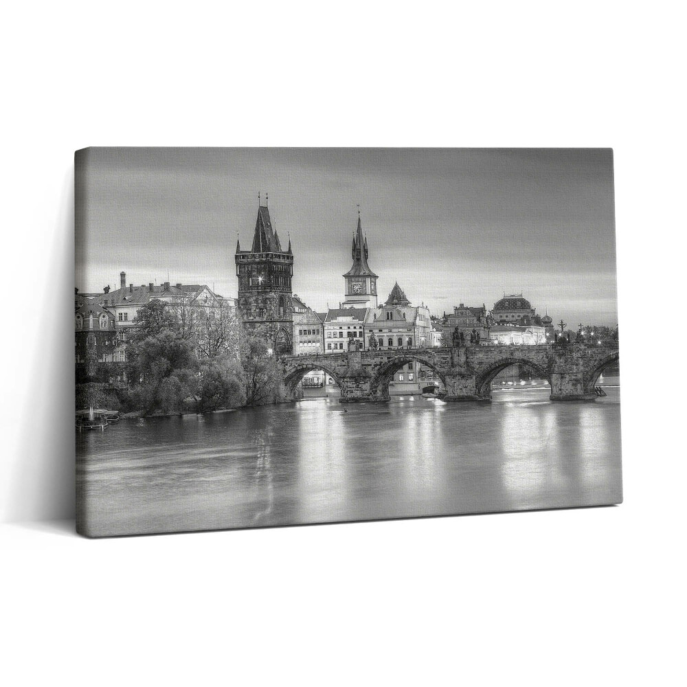 Tablou canvas 30x20 Vedere a Podului Carol din Praga