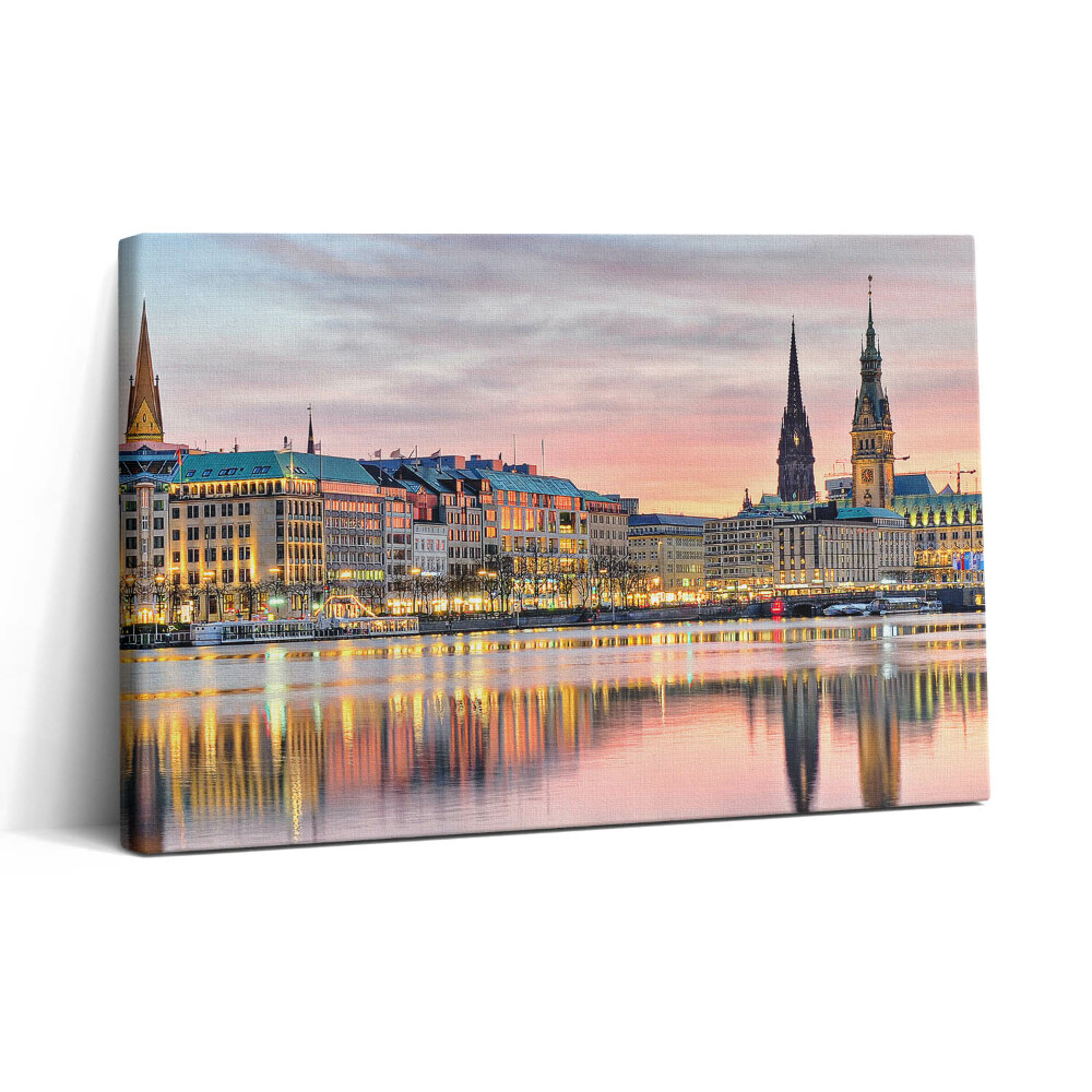 Tablou canvas 30x20 Alster în Hamburg