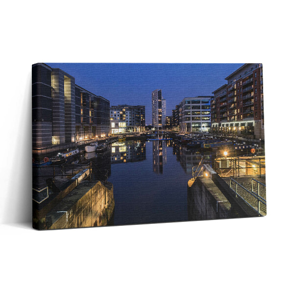 Tablou canvas 30x20 Orașul Leeds este luminat noaptea