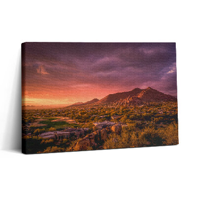 Tablou canvas 30x20 Apus de soare peste nordul Scottsdale-ului