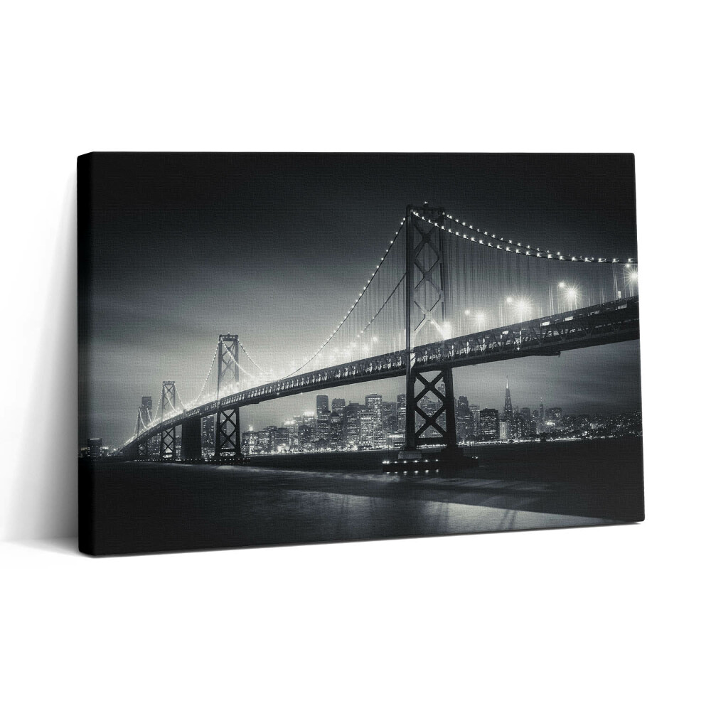 Tablou canvas 30x20 Podul San Francisco noaptea