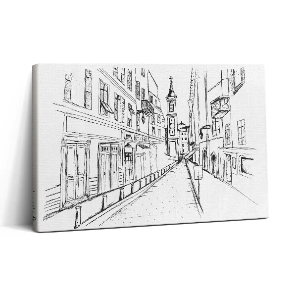 Tablou canvas 30x20 Desen al orașului Provence