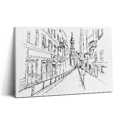 Tablou canvas 30x20 Desen al orașului Provence